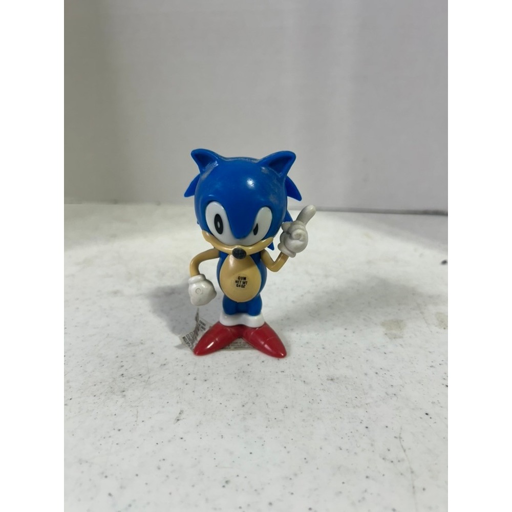 Vintage Sonic the Hedgehog Gum Container Figure 1990s Sega Collectible Toy 4"
